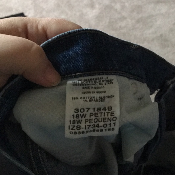 Lee jeans 18w petit relaxed straight leg mom jeans - Picture 6 of 6